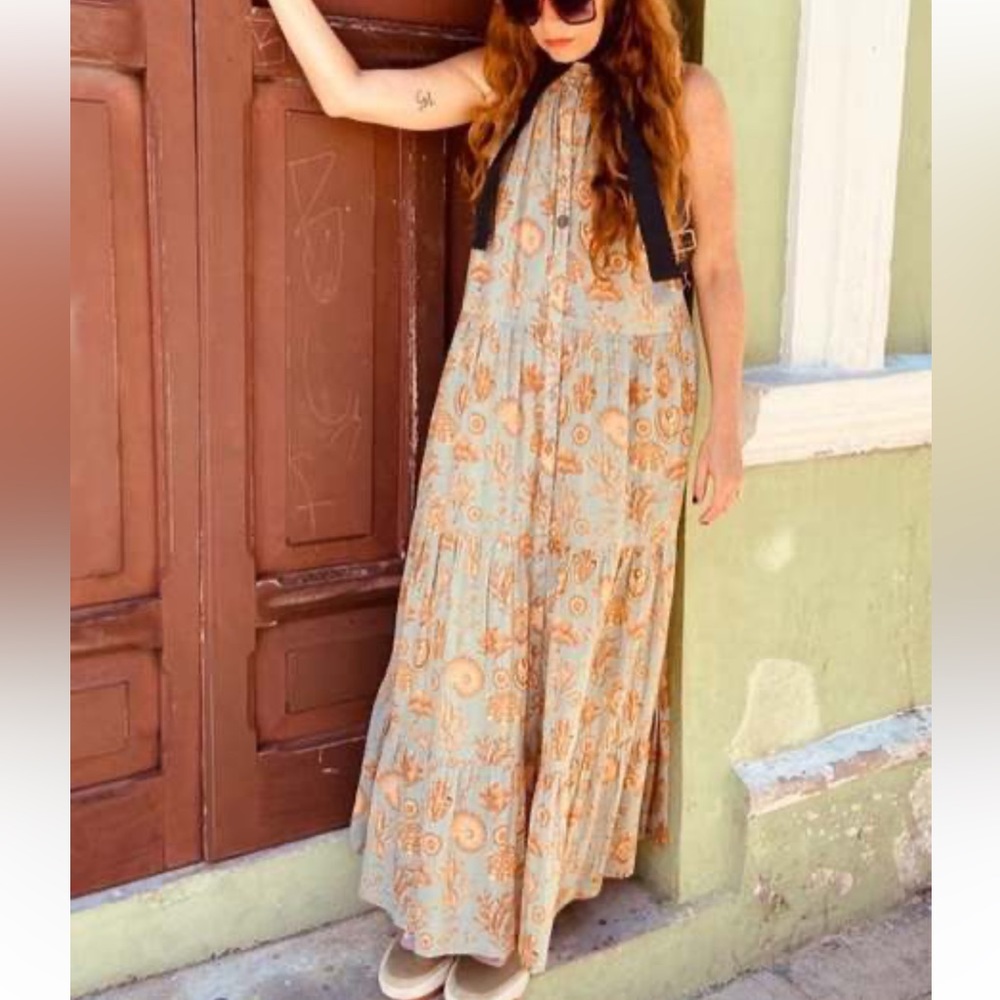 Carolina K Vall Kaftan, Corals Mint vacay summertime beach flowy baby doll